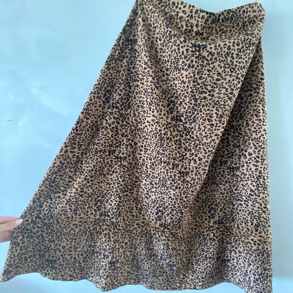NEVER WORN. Cheetah A-Line Long Skirt.